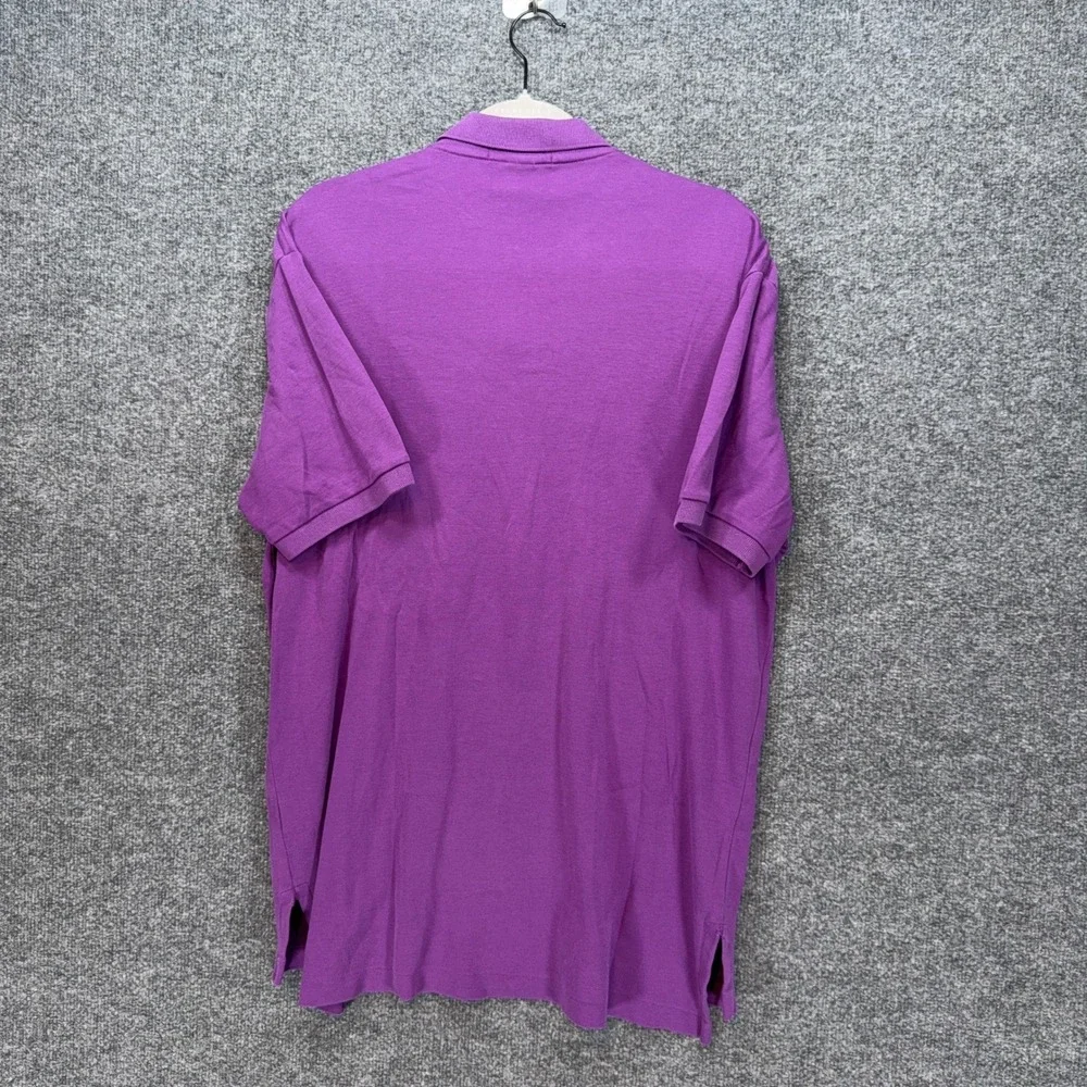 Polo Ralph Lauren Polo Shirt Mens Medium Purple Teal Pony Classic Fit Casual